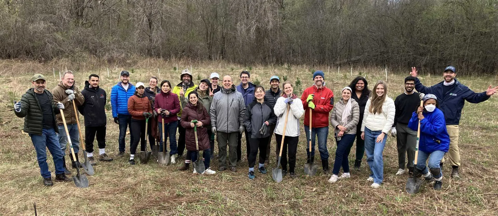 Earth day tree planing